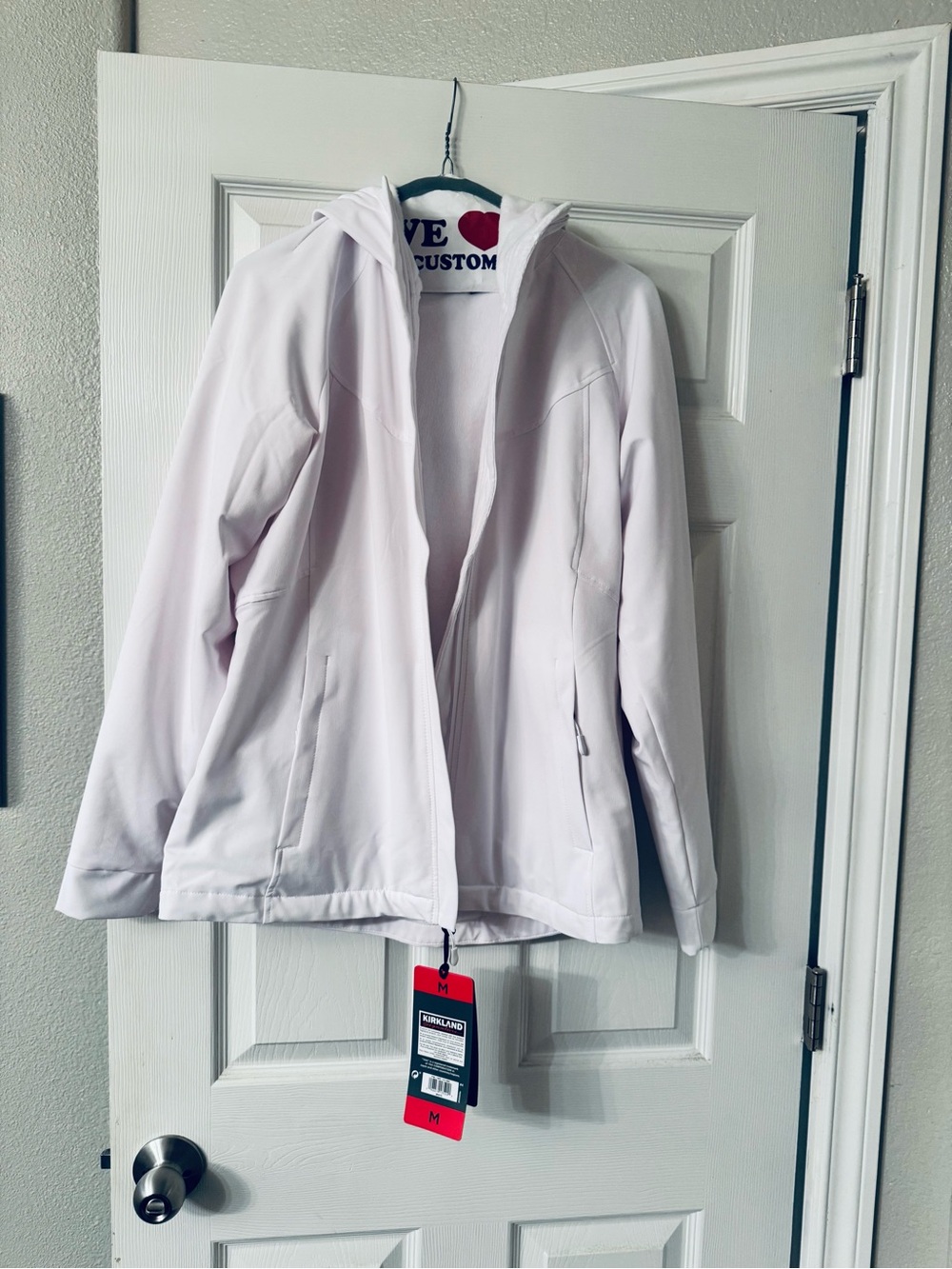 Kirkland Softshell Hooded Jacket in white.